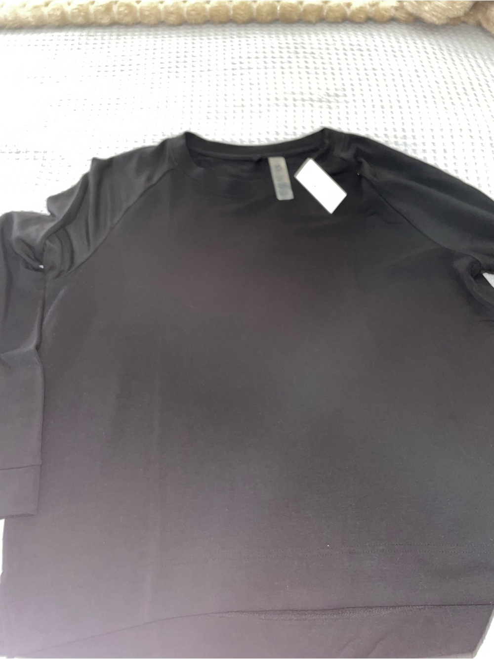 LOFT Black Women's Crewneck Sweatshirt